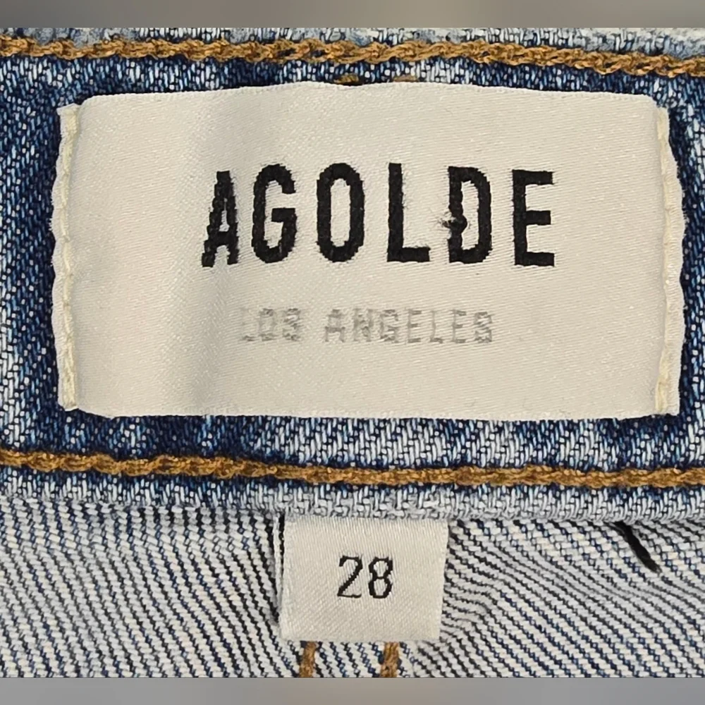 Agolde Riley Long High Waisted Straight Leg Jeans Size 28 - Picture 7 of 8